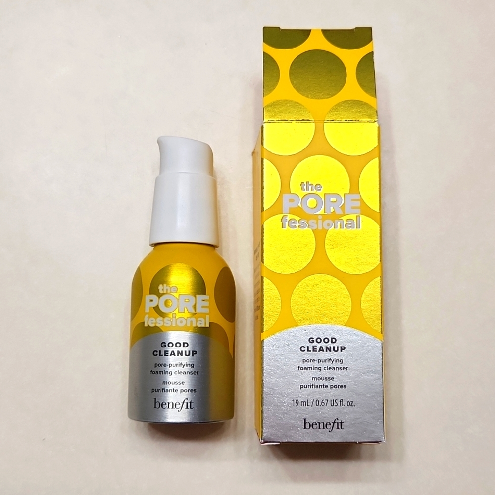 5/$30 Benefit The POREfessional Good Cleanup Foaming Cleanser sample .67 oz